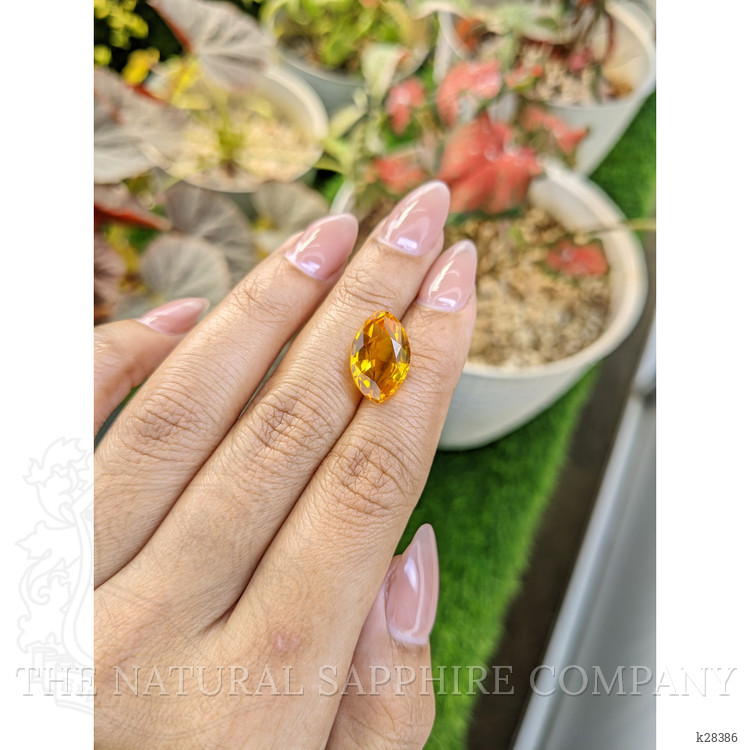 6.44 Ct. Yellowish Orange Citrine from Ceylon (Sri Lanka)