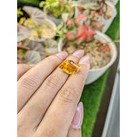 8.31 Ct. Yellowish Orange Citrine from Ceylon (Sri Lanka) Life Style