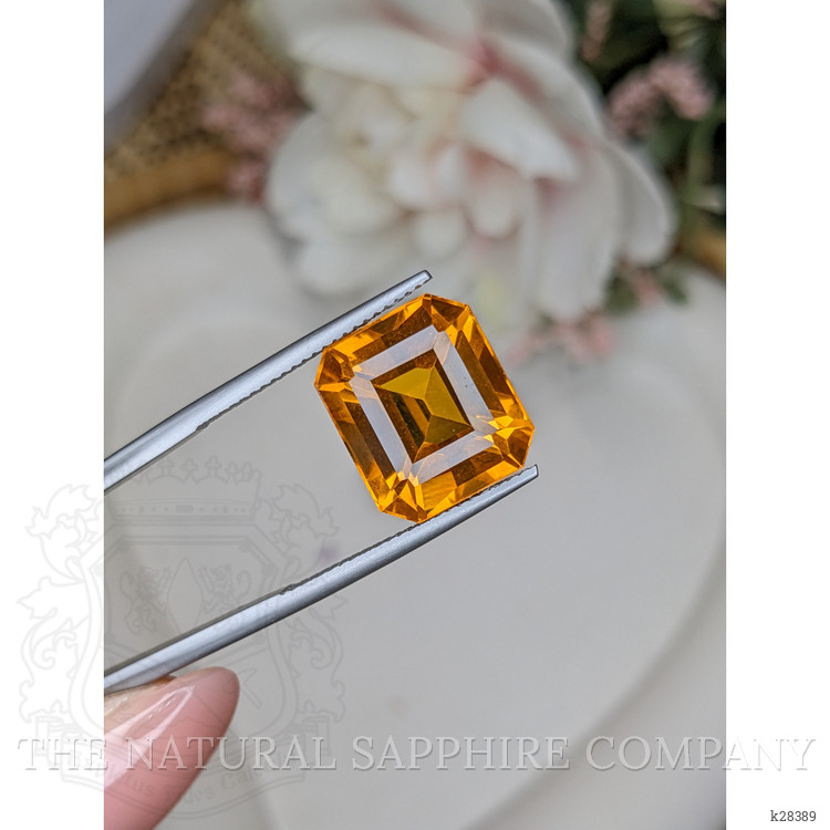 11.52 Ct. Yellowish Orange Citrine from Ceylon (Sri Lanka)