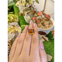 11.52 Ct. Yellowish Orange Citrine from Ceylon (Sri Lanka) Life Style