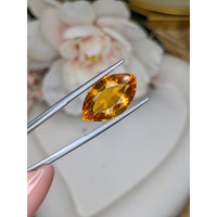 9.90 Ct. Yellowish Orange Citrine from Ceylon (Sri Lanka) Life Style