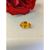9.90 Ct. Yellowish Orange Citrine from Ceylon (Sri Lanka) Life Style
