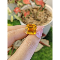 10.80 Ct. Yellowish Orange Citrine from Ceylon (Sri Lanka) Life Style