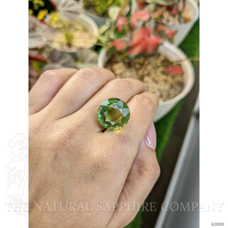 18.34 Ct. Yellowish Green Prasiolite from Brazil