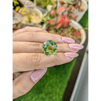 18.34 Ct. Yellowish Green Prasiolite from Brazil Life Style