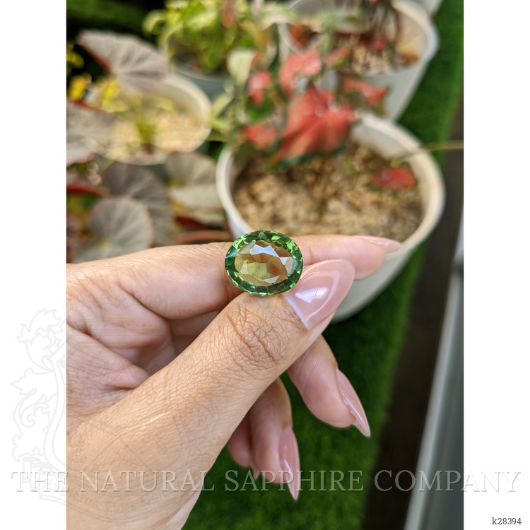 15.24 Ct. Yellowish Green Prasiolite from Brazil