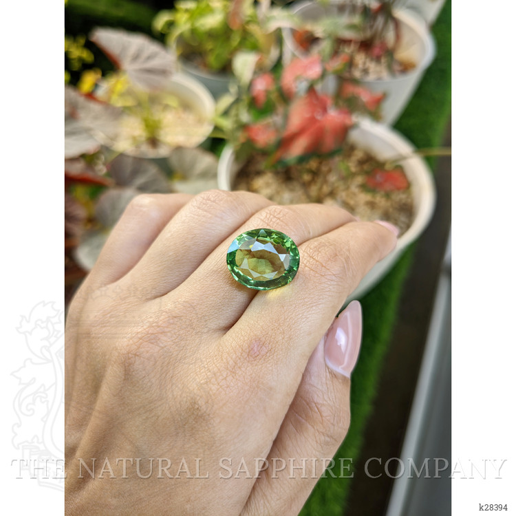 15.24 Ct. Yellowish Green Prasiolite from Brazil