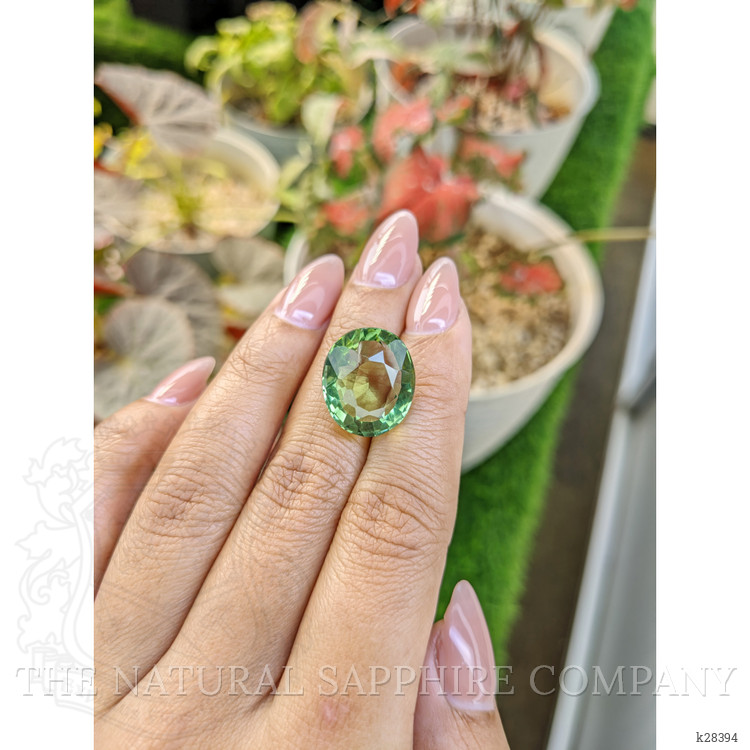 15.24 Ct. Yellowish Green Prasiolite from Brazil