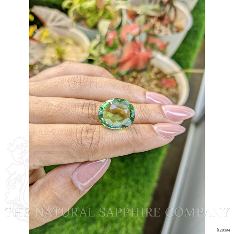 15.24 Ct. Yellowish Green Prasiolite from Brazil