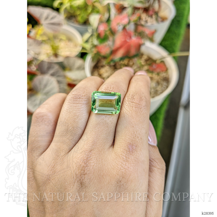 10.80 Ct. Yellowish Green Prasiolite from Brazil