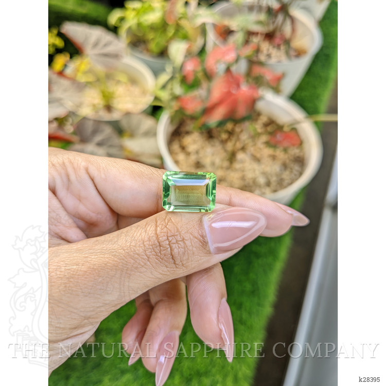 10.80 Ct. Yellowish Green Prasiolite from Brazil
