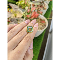 10.75 Ct. Yellowish Green Prasiolite from Brazil Life Style