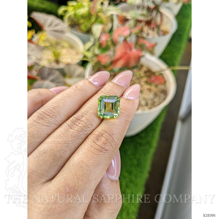 10.75 Ct. Yellowish Green Prasiolite from Brazil