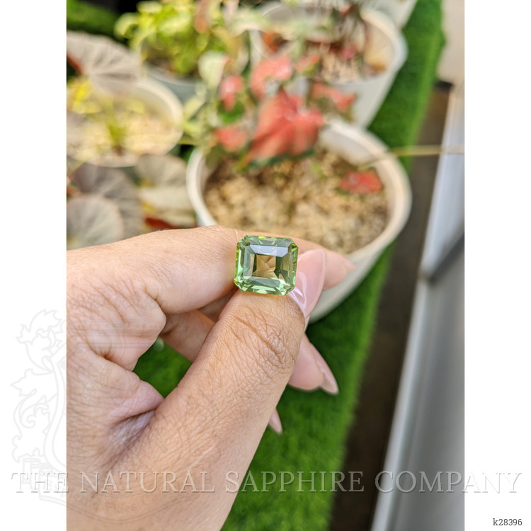 10.75 Ct. Yellowish Green Prasiolite from Brazil
