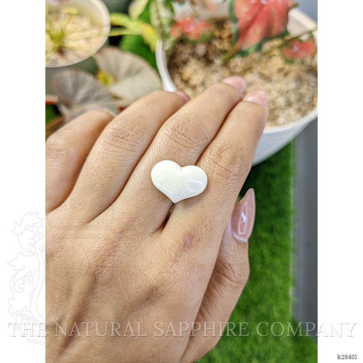 4.27 Ct. Salmon and White Cabochon Coral from Italy