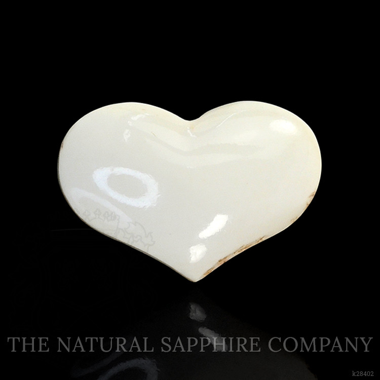 4.19 Ct. Salmon and White Cabochon Coral from Italy