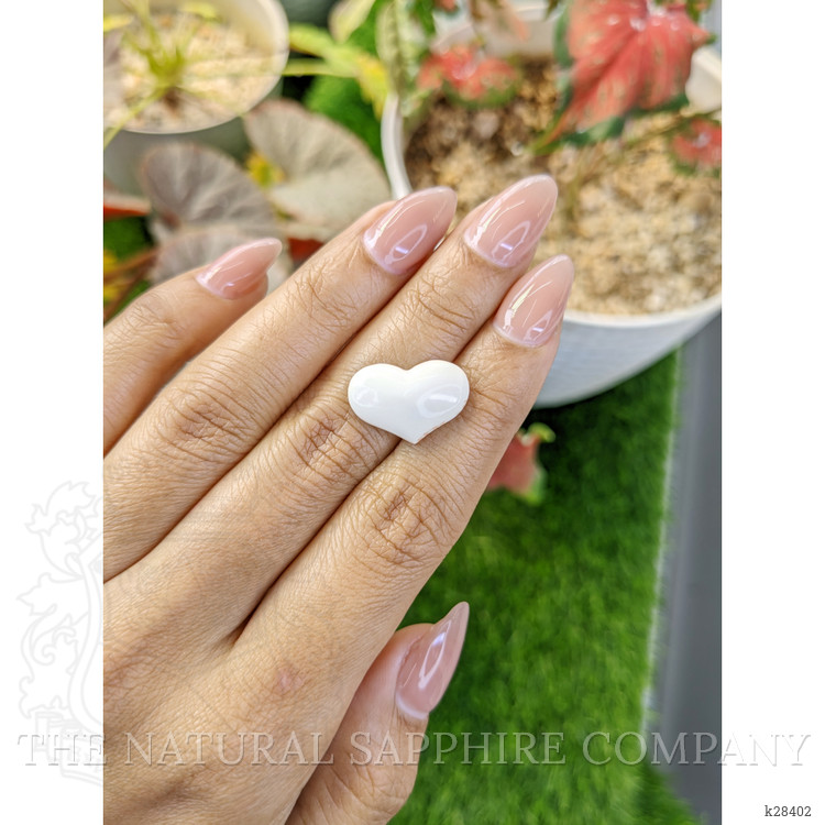 4.19 Ct. Salmon and White Cabochon Coral from Italy