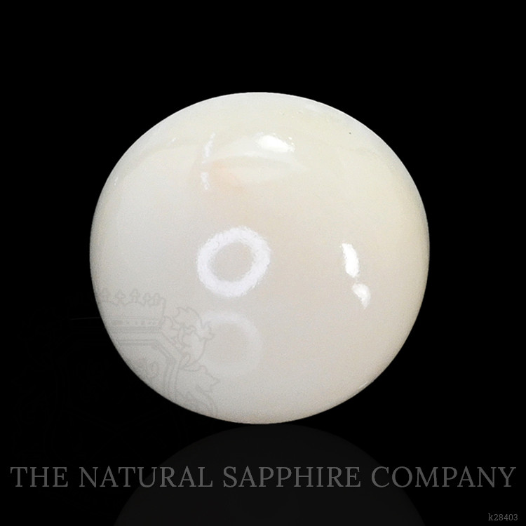 8.17 Ct. Salmon and White Cabochon Coral from Italy