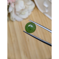 3.42 Ct. Green Cabochon Jade from Burma (Myanmar) Life Style