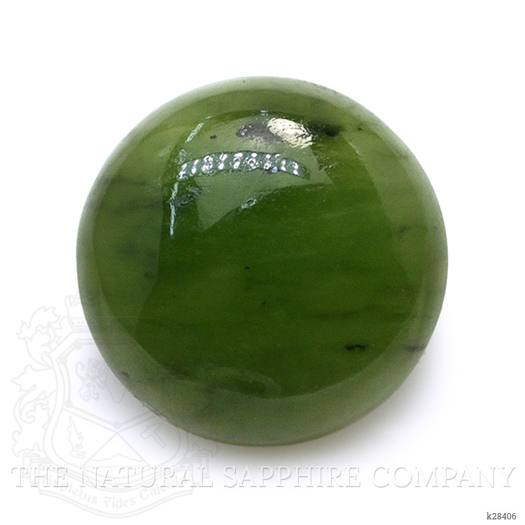 3.22 Ct. Green Cabochon Jade from Burma (Myanmar)