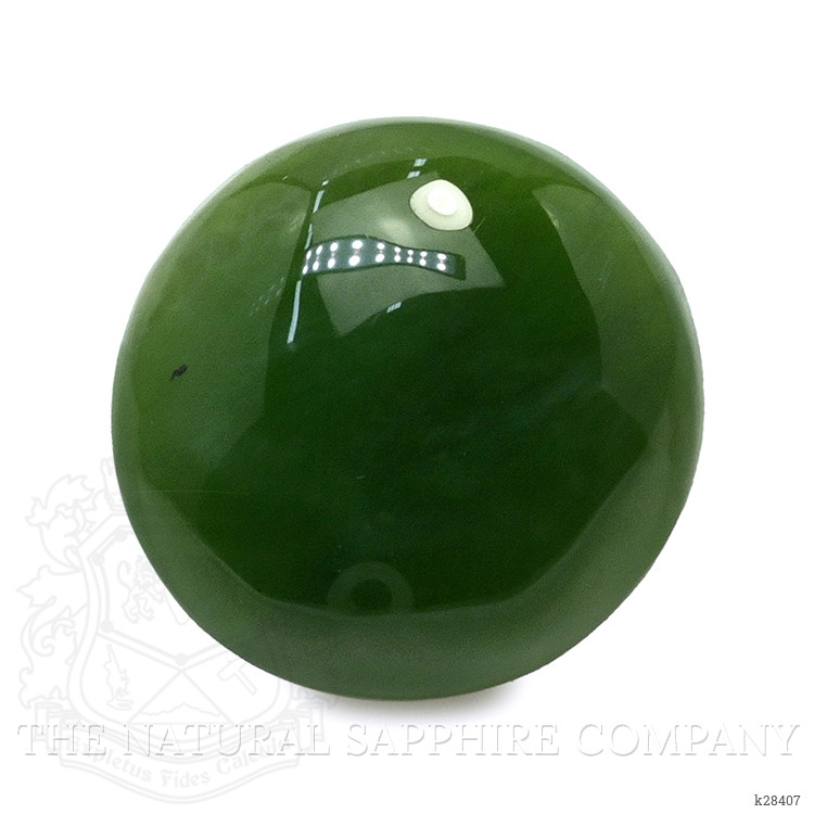 3.27 Ct. Green Cabochon Jade from Burma (Myanmar)