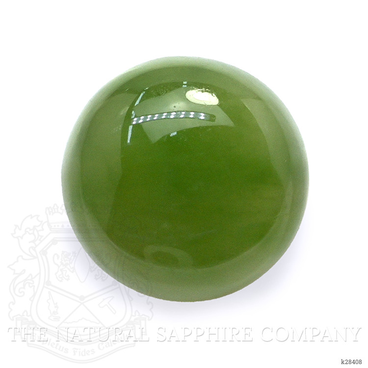3.37 Ct. Green Cabochon Jade from Burma (Myanmar)