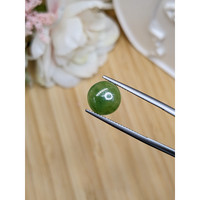 3.37 Ct. Green Cabochon Jade from Burma (Myanmar) Life Style
