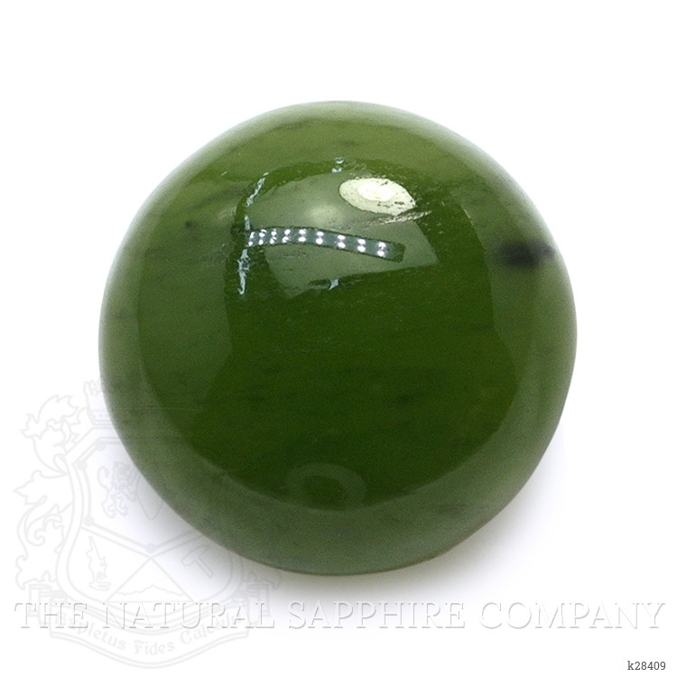3.71 Ct. Green Cabochon Jade from Burma (Myanmar)