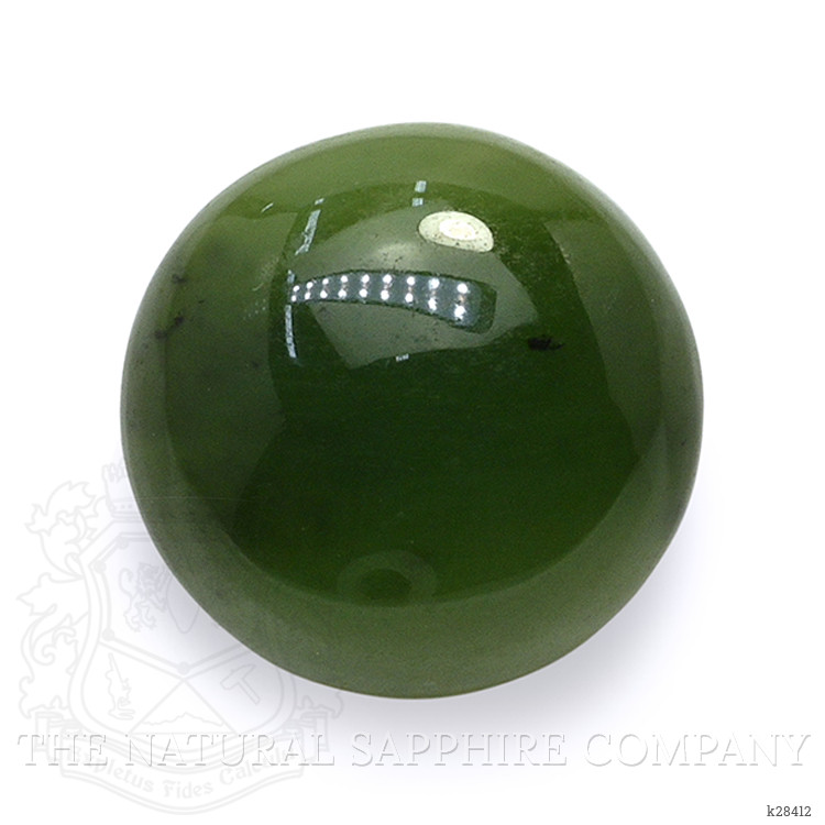 3.64 Ct. Green Cabochon Jade from Burma (Myanmar)