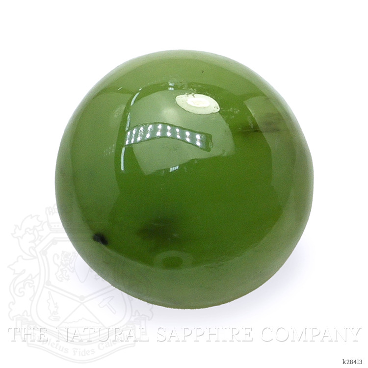 3.19 Ct. Green Cabochon Jade from Burma (Myanmar)