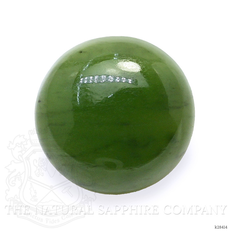3.54 Ct. Green Cabochon Jade from Burma (Myanmar)