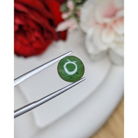 2.87 Ct. Green Cabochon Jade from Burma (Myanmar) Life Style