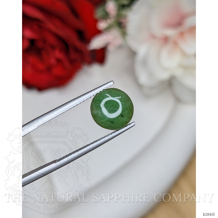 2.87 Ct. Green Cabochon Jade from Burma (Myanmar)