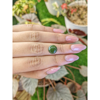 3.37 Ct. Green Cabochon Jade from Burma (Myanmar) Life Style