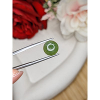 3.44 Ct. Green Cabochon Jade from Burma (Myanmar) Life Style