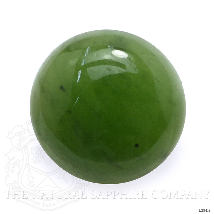 3.14 Ct. Green Cabochon Jade from Burma (Myanmar)