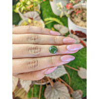 3.14 Ct. Green Cabochon Jade from Burma (Myanmar) Life Style