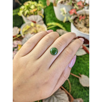 3.14 Ct. Green Cabochon Jade from Burma (Myanmar) Life Style