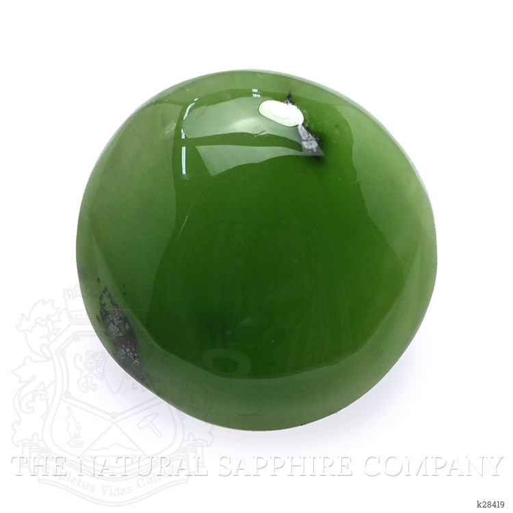 2.77 Ct. Green Cabochon Jade from Burma (Myanmar)
