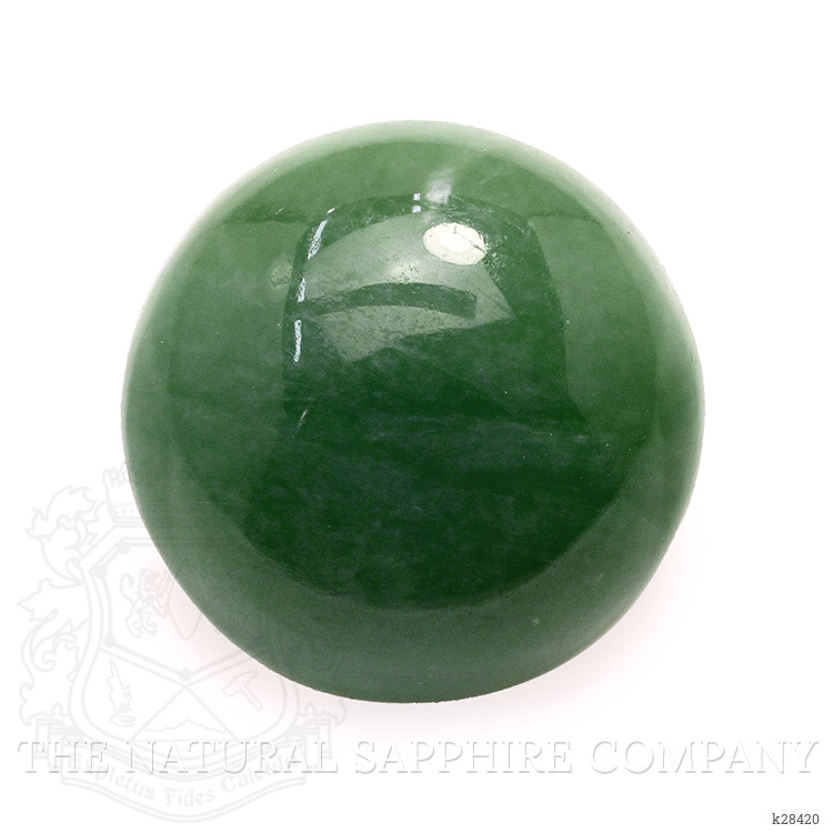 3.45 Ct. Green Cabochon Jade from Burma (Myanmar)