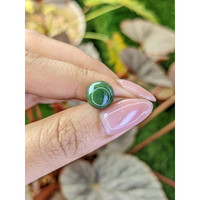 3.45 Ct. Green Cabochon Jade from Burma (Myanmar) Life Style