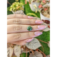 2.99 Ct. Green Cabochon Jade from Burma (Myanmar) Life Style