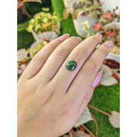 2.99 Ct. Green Cabochon Jade from Burma (Myanmar) Life Style