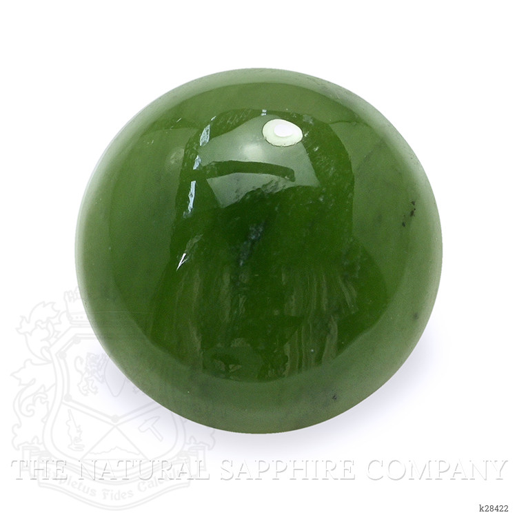 3.29 Ct. Green Cabochon Jade from Burma (Myanmar)