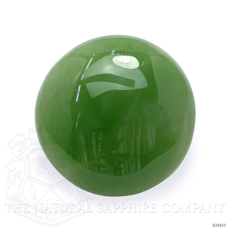 2.87 Ct. Green Cabochon Jade from Burma (Myanmar)