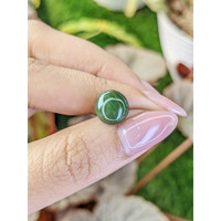 2.87 Ct. Green Cabochon Jade from Burma (Myanmar) Life Style