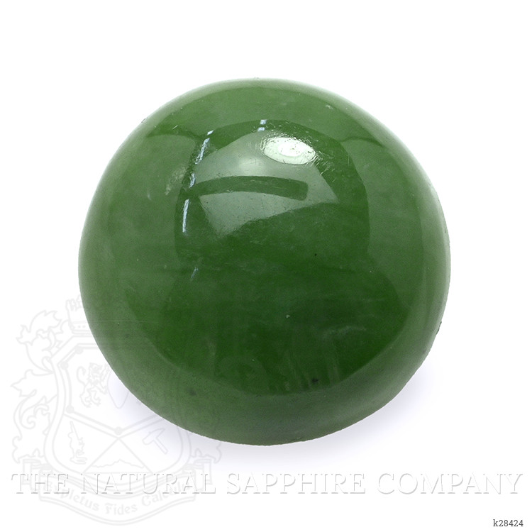 3.56 Ct. Green Cabochon Jade from Burma (Myanmar)