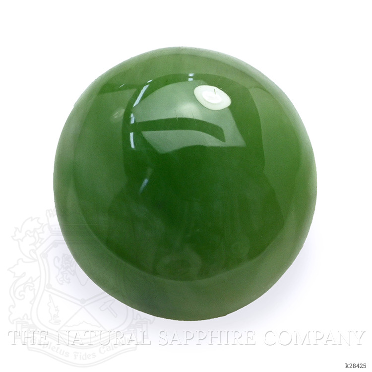 3.18 Ct. Green Cabochon Jade from Burma (Myanmar)