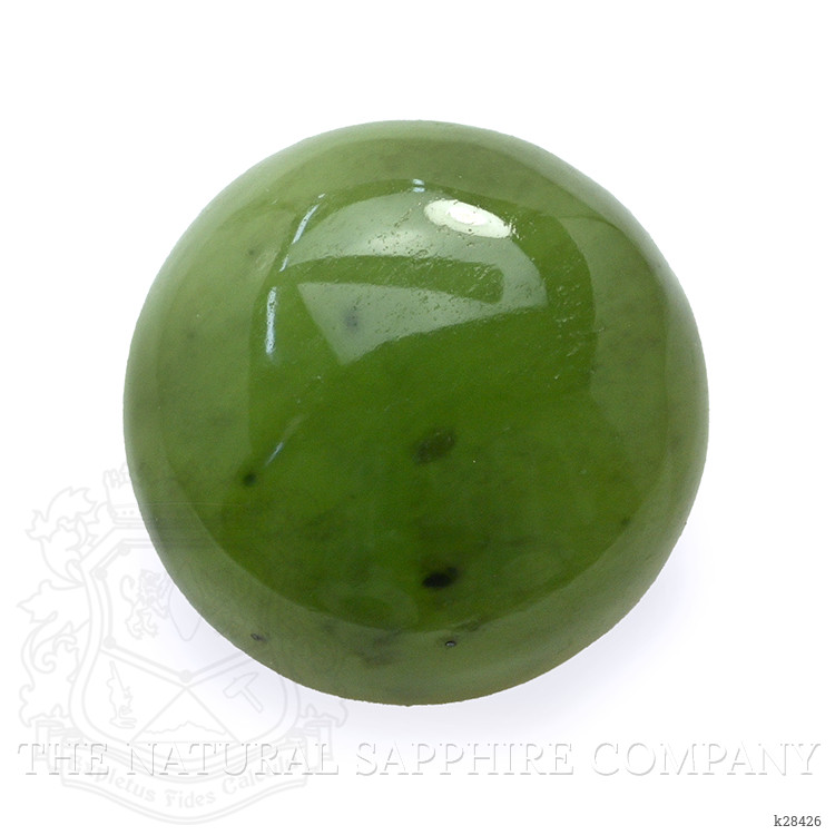 3.04 Ct. Green Cabochon Jade from Burma (Myanmar)
