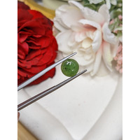 3.04 Ct. Green Cabochon Jade from Burma (Myanmar) Life Style